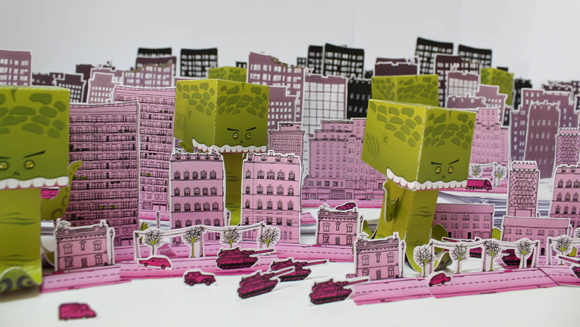 Papertoy frome outer space